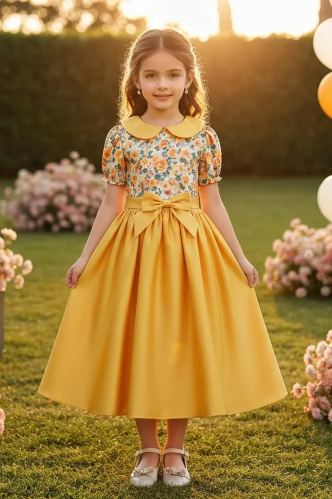 Kids Yellow Dress