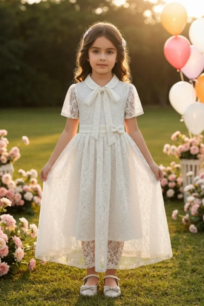 Toddler White Dress