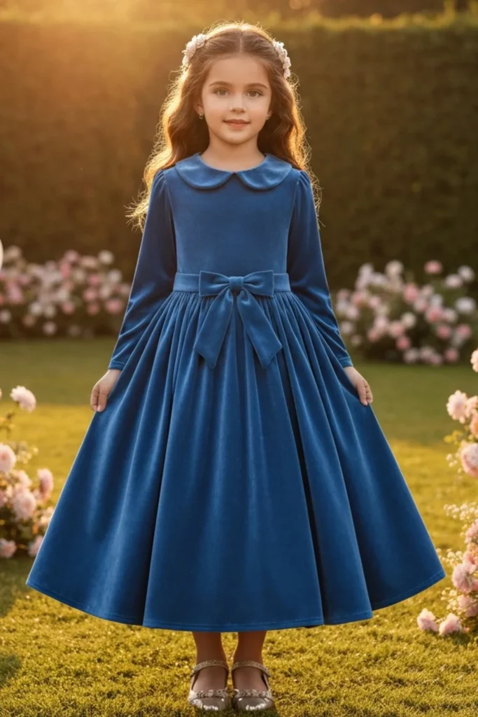 Velvet Dress For Kids