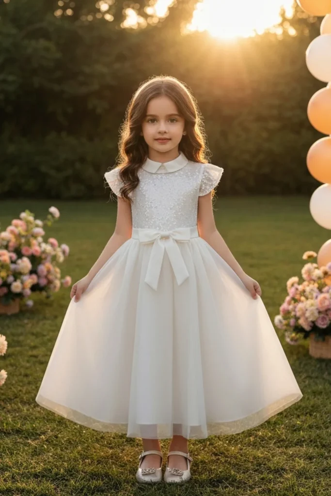 White Toddler Dress