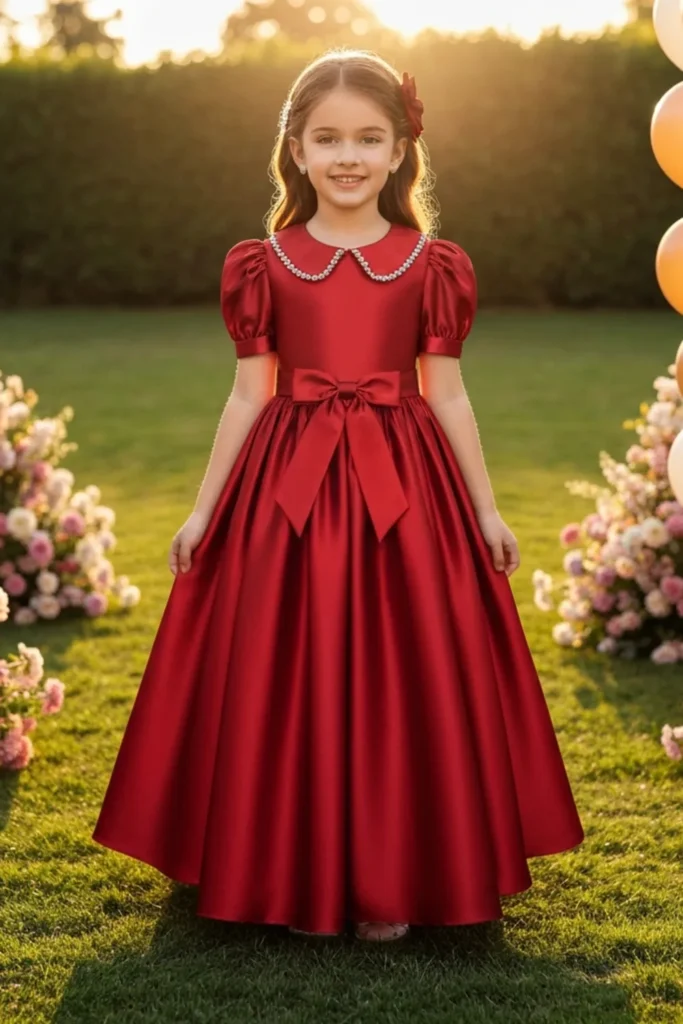 Girl Red Dress