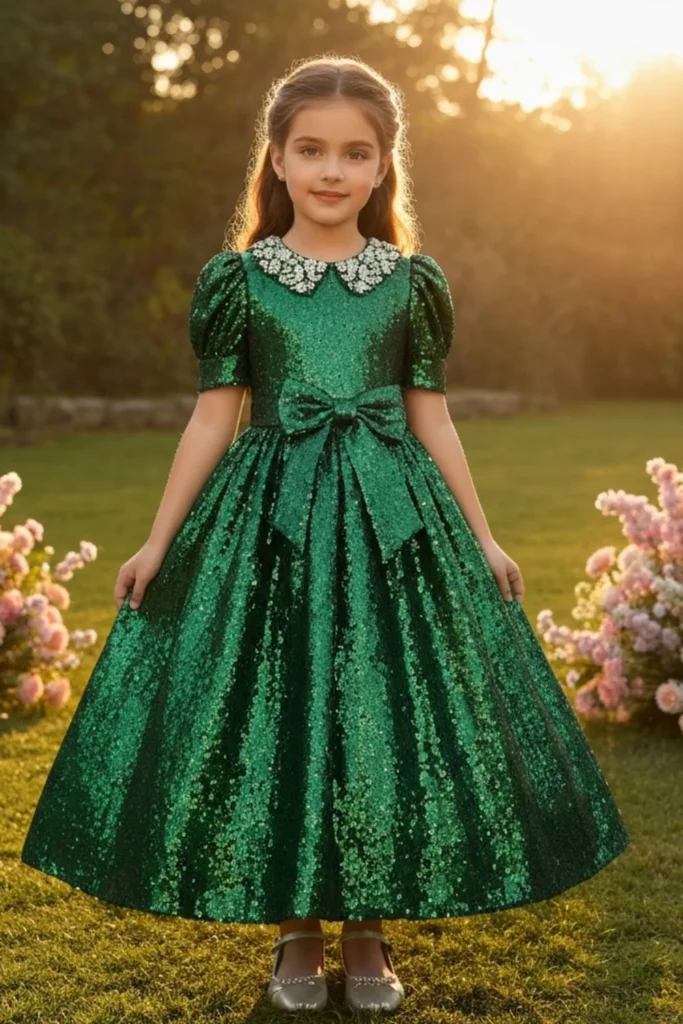 Green Dresses for Kids