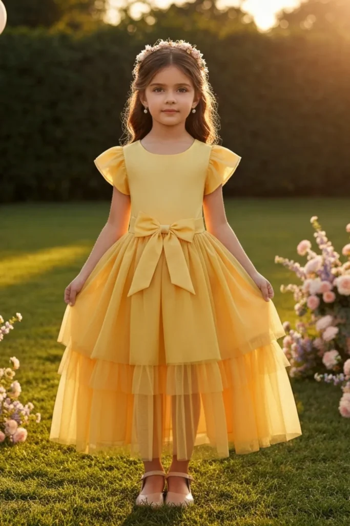 Girls Yellow Dress