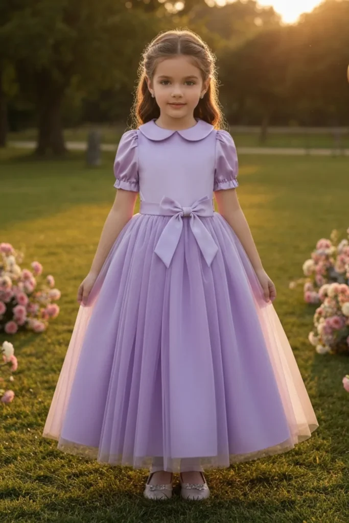 Purple Dress For Kids