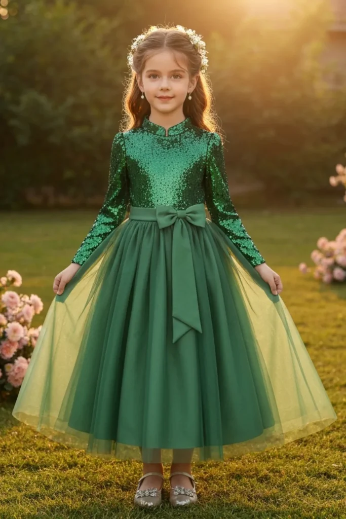 Green Toddler Dress