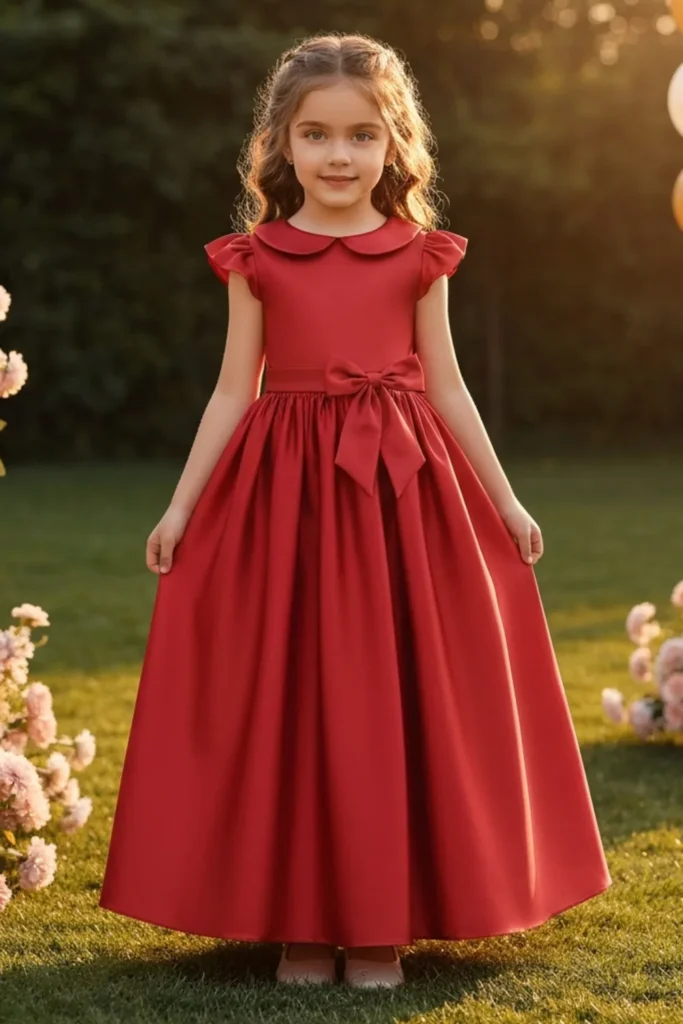 Girls Red Dress