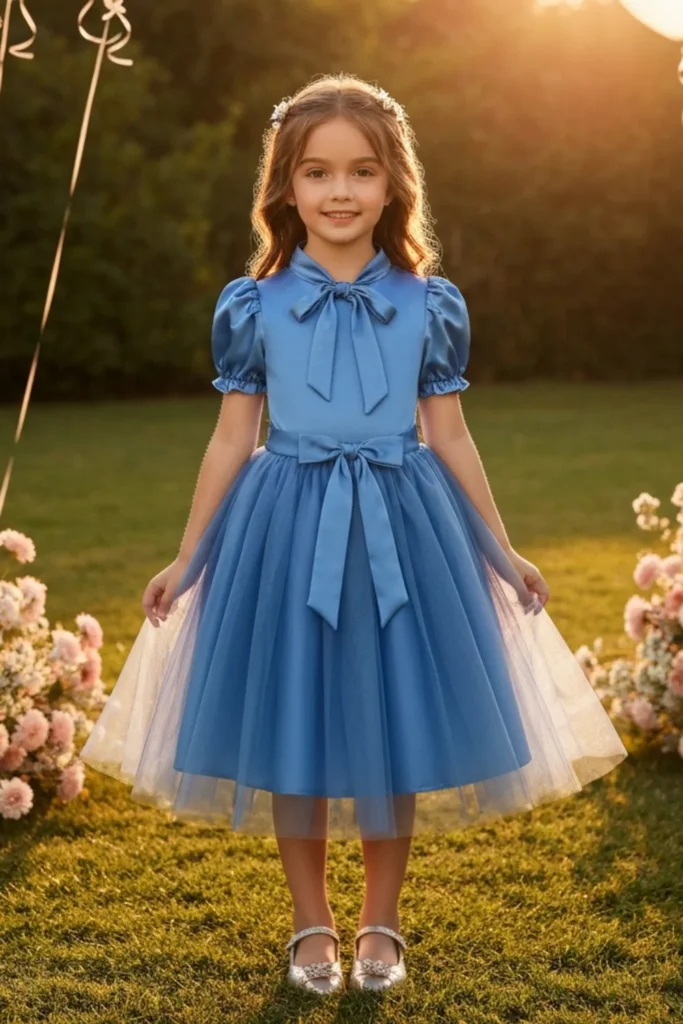 Light Blue Dress For Kids