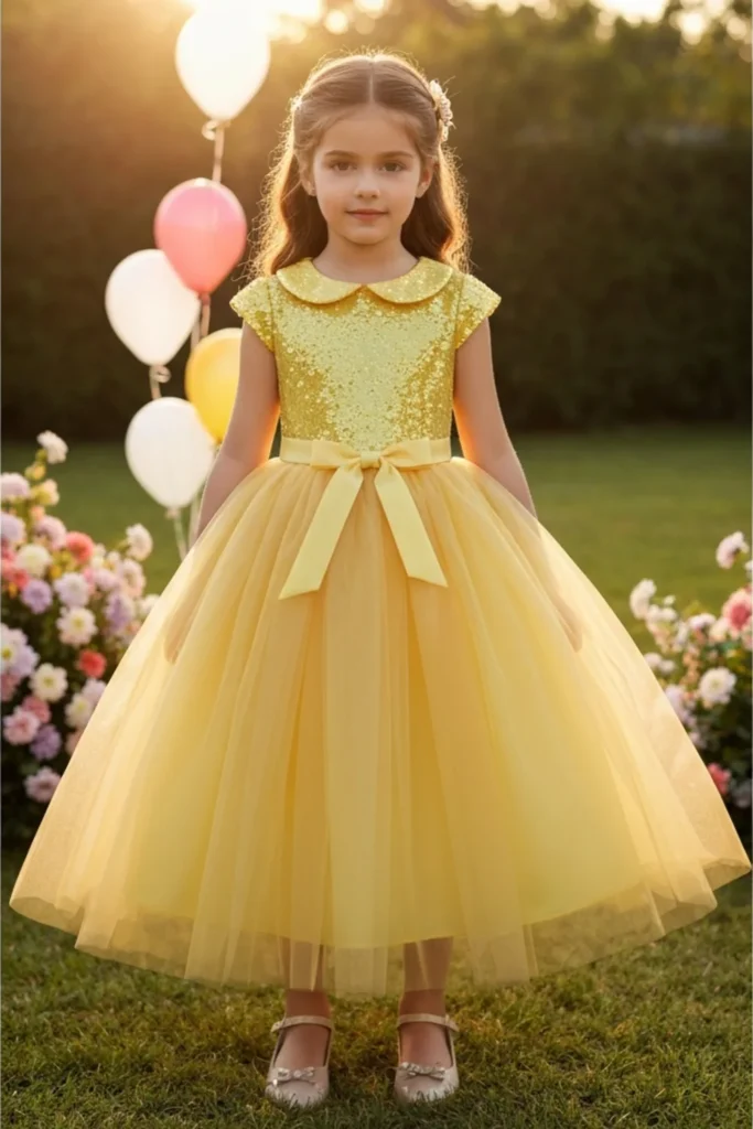Yellow Dress For Kids