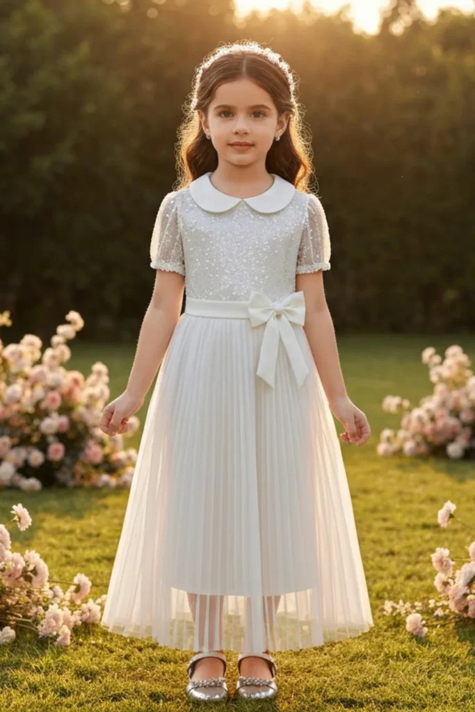 Girls White Dress