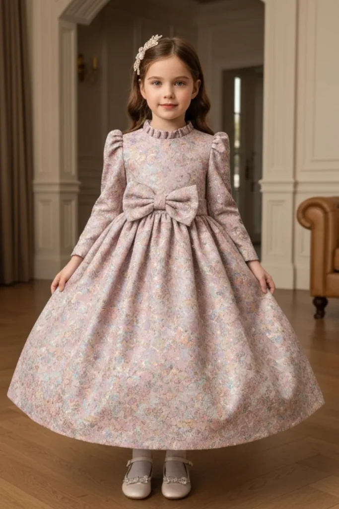 Kids Brocade Dress