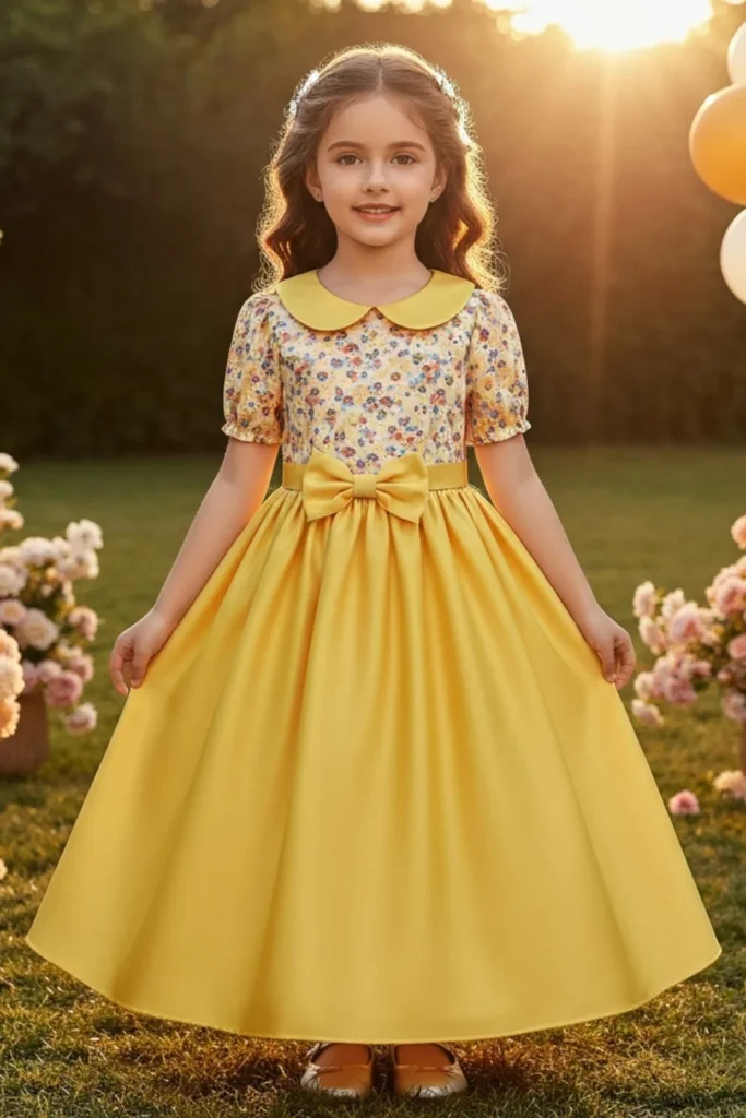 Kids Yellow Dress