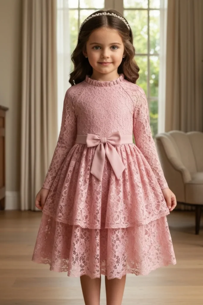 Lace Dress For Kids