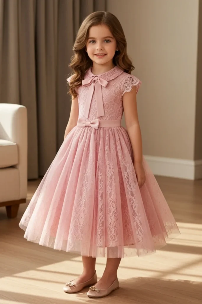 Lace Dress For Kids