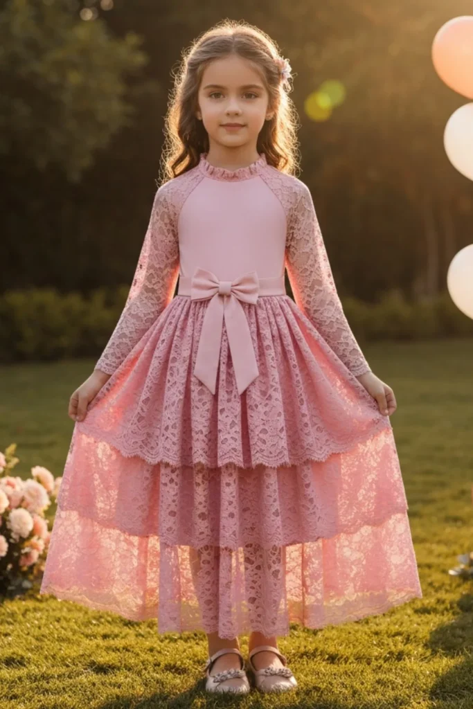 Lace Dress For Kids