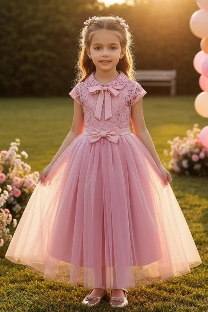 Lace Dress For Kids