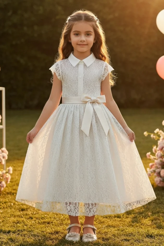 Lace Dress For Kids