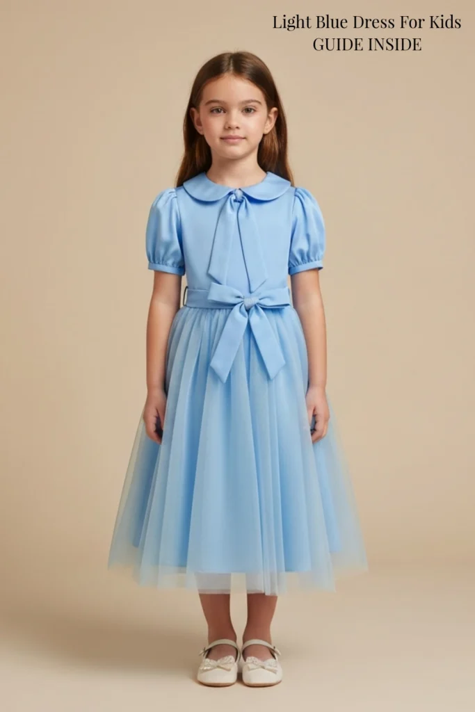 Light Blue Dress For Kids