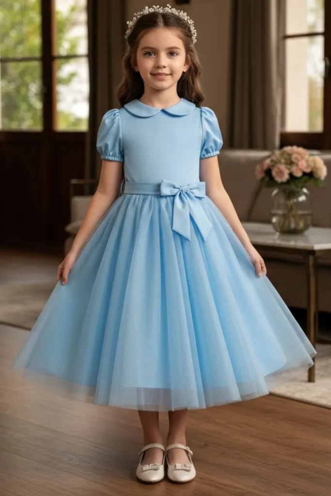 Light Blue Dress For Kids