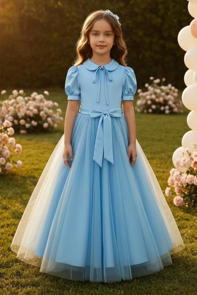 Light Blue Dress For Kids