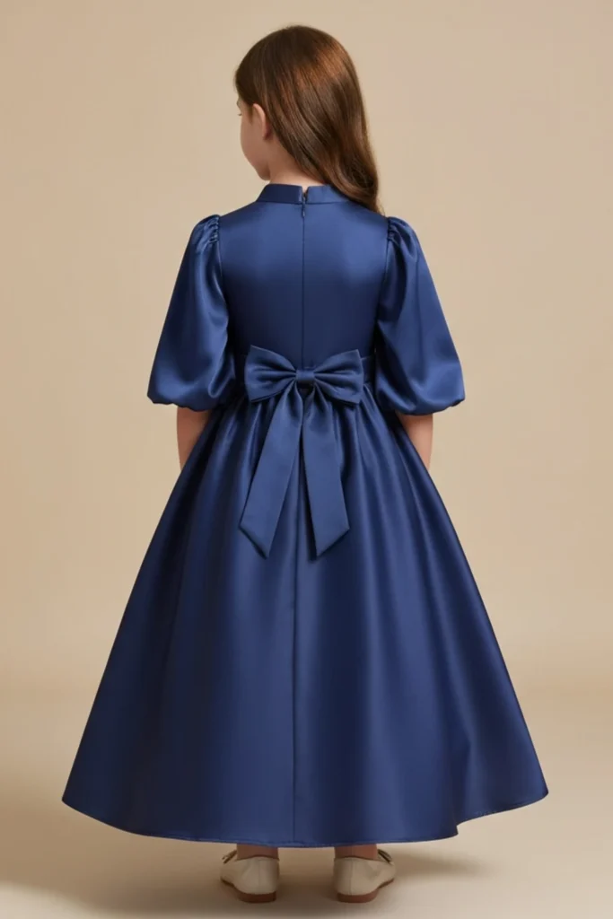 Navy Blue Dress For Kids