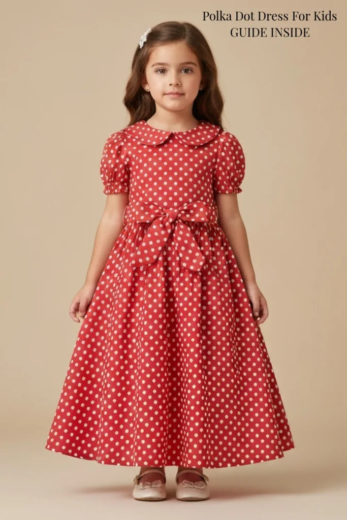 Polka Dot Dress For Kids