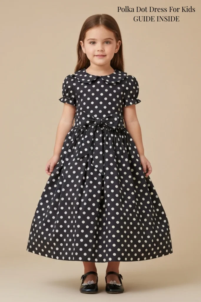 Polka Dot Dress For Kids