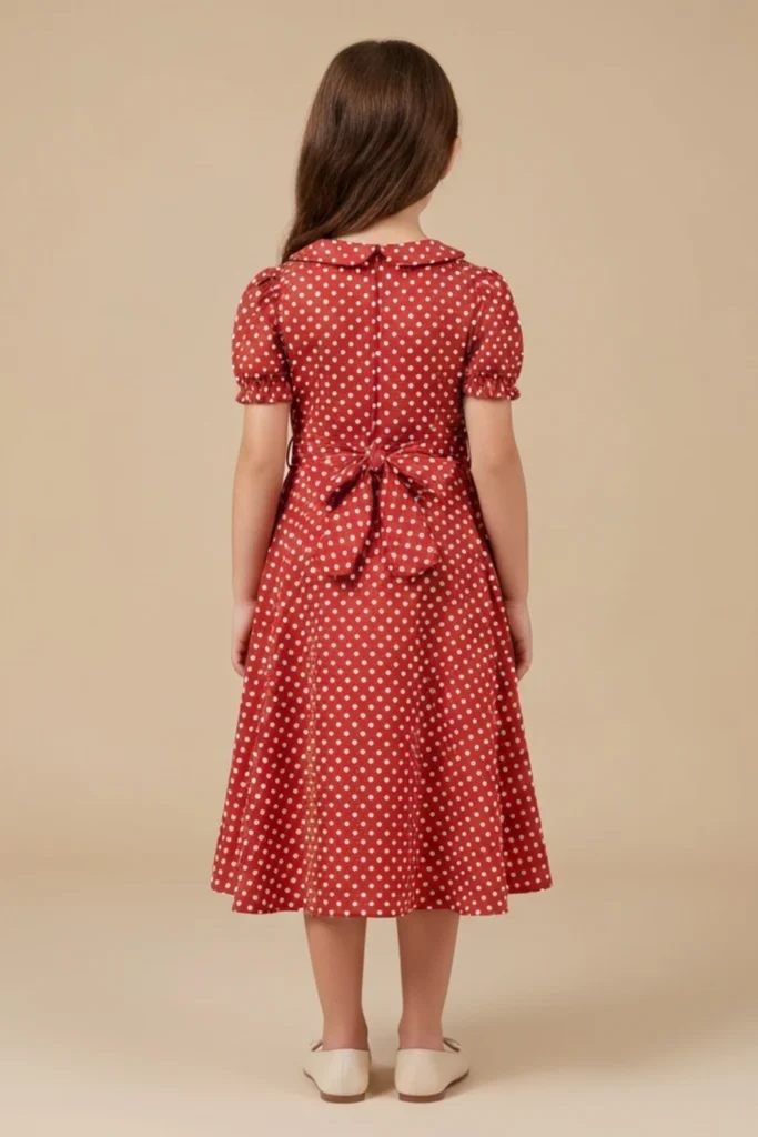 Polka Dot Dress For Kids