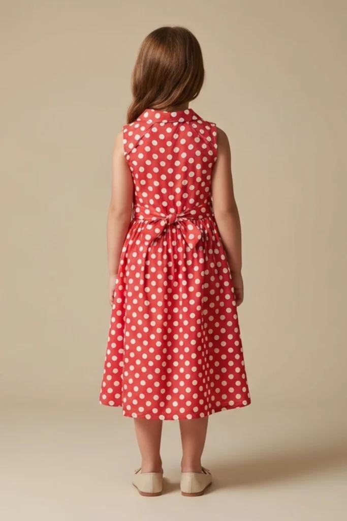Polka Dot Dress For Kids