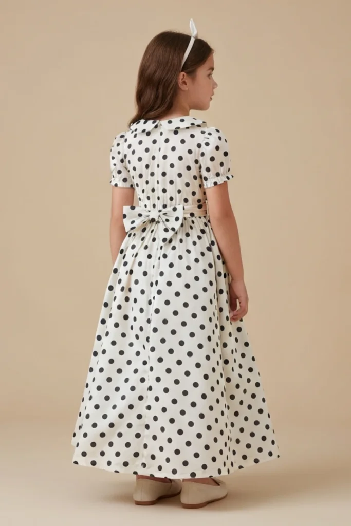 Polka Dot Dress For Kids