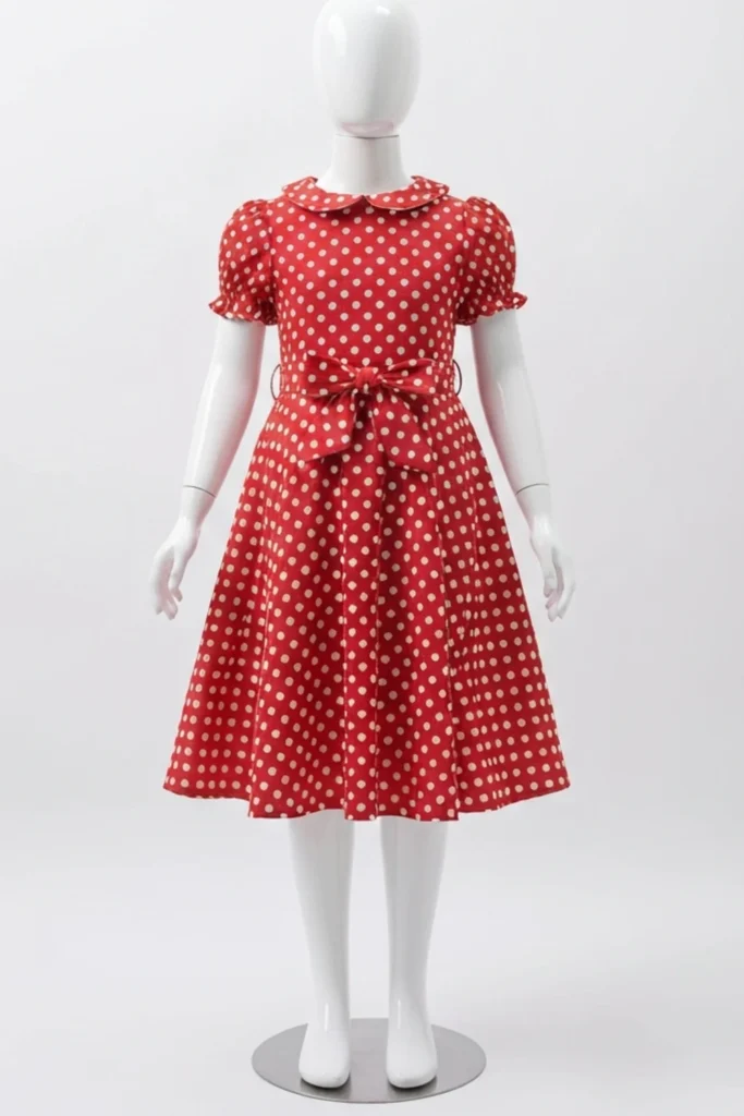 Polka Dot Dress For Kids