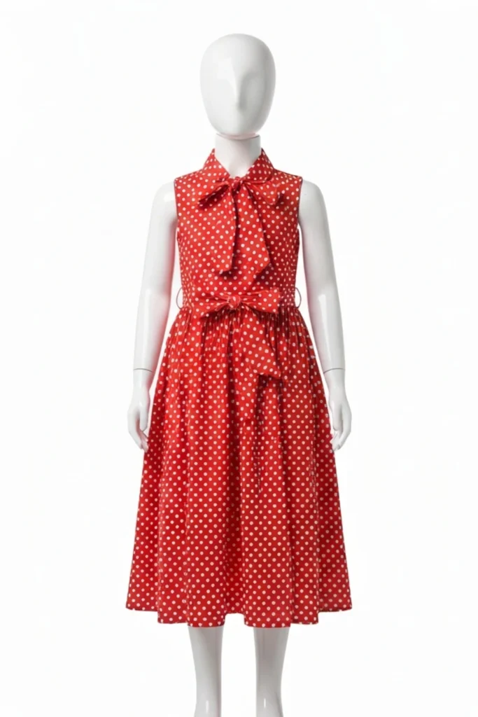 Polka Dot Dress For Kids