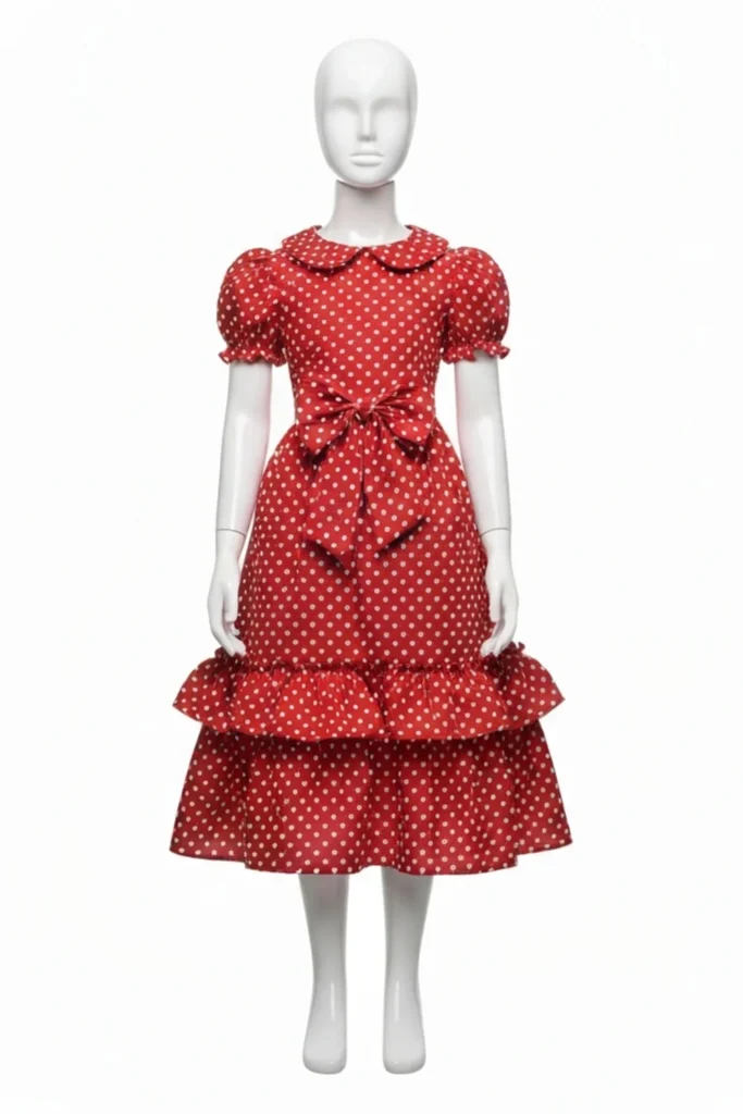 Polka Dot Dress For Kids