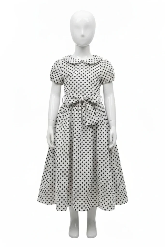 Polka Dot Dress For Kids
