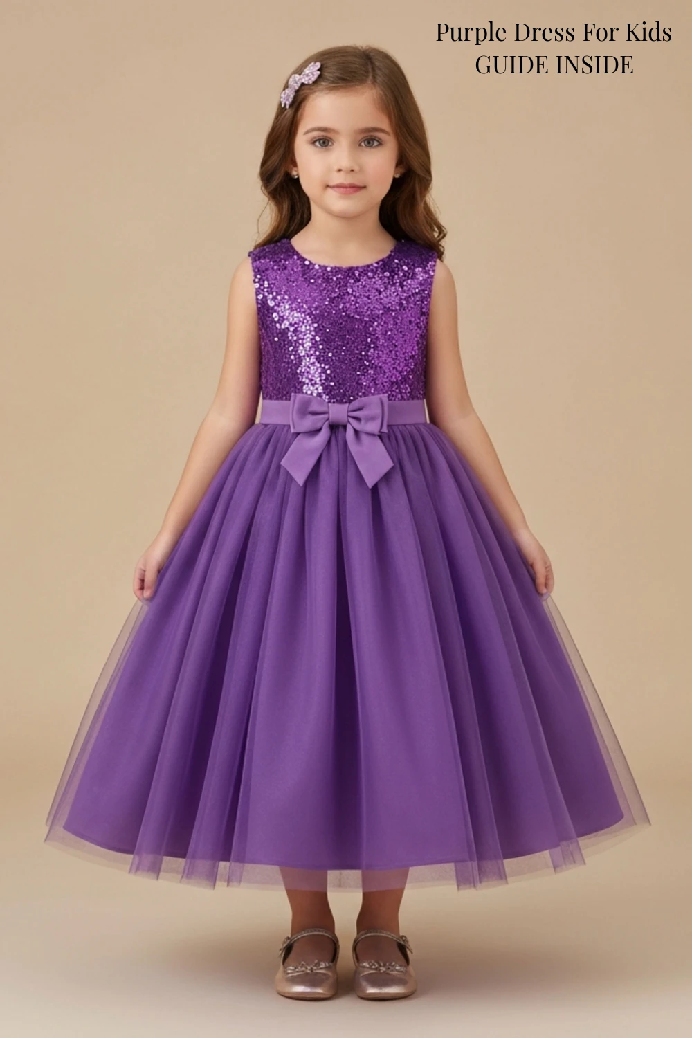 Purple Dress For Kids
