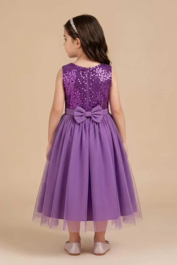 Purple Dress For Kids