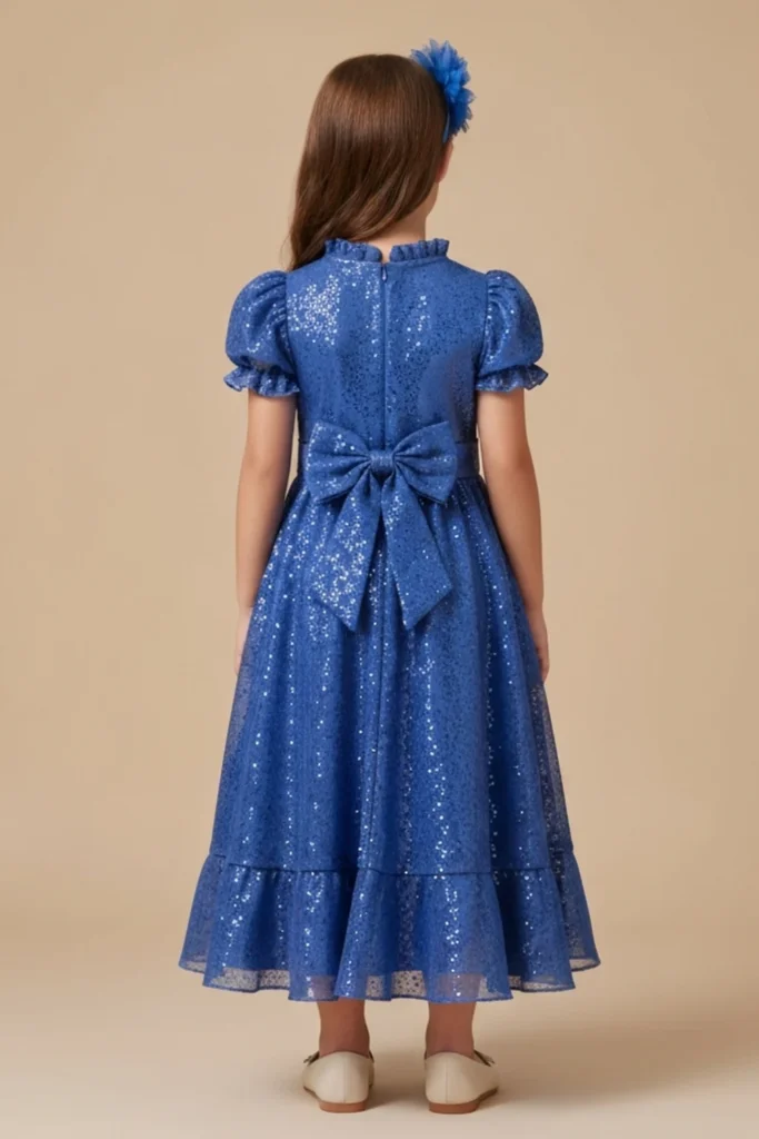 Royal Blue Dress For Kids