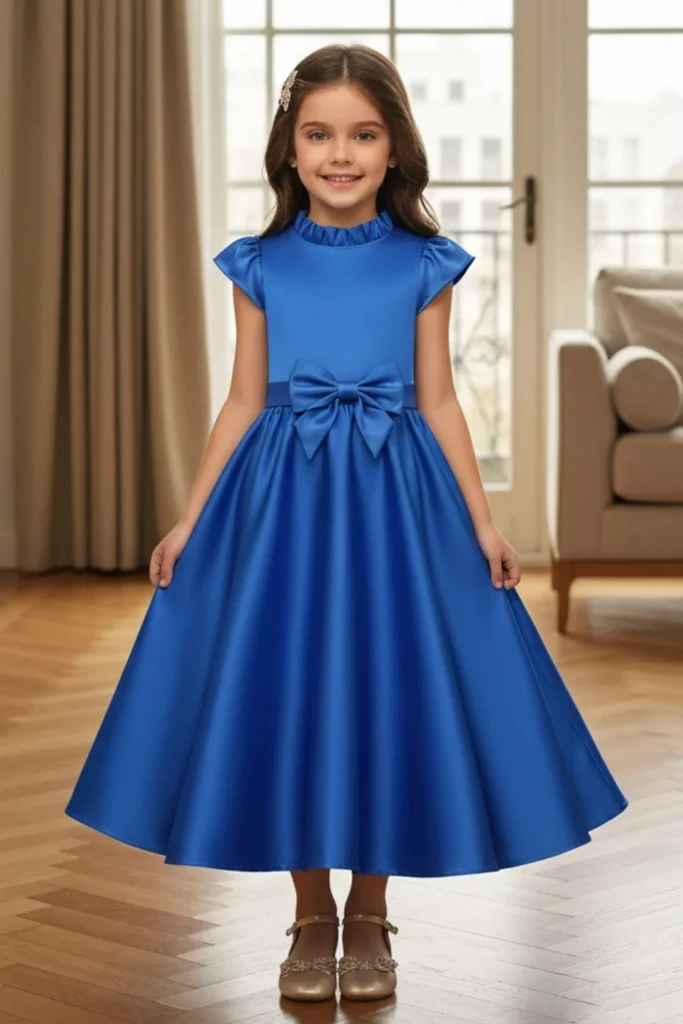 Royal Blue Dress For Kids