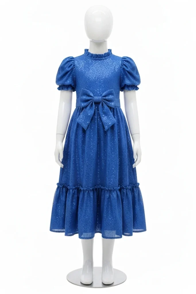 Royal Blue Dress For Kids