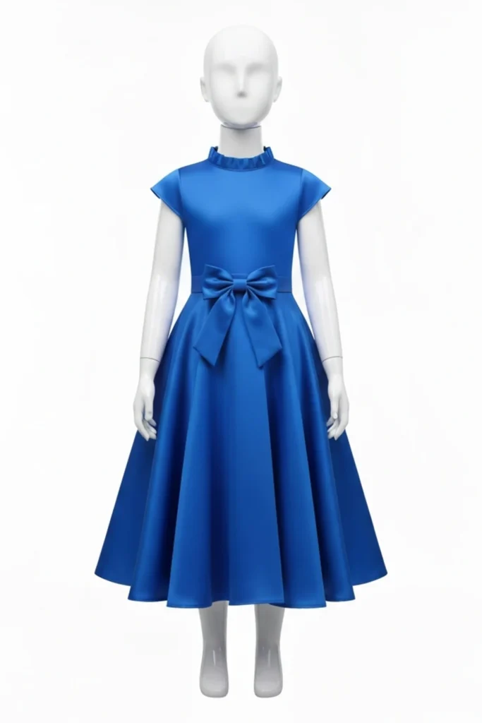 Royal Blue Dress For Kids