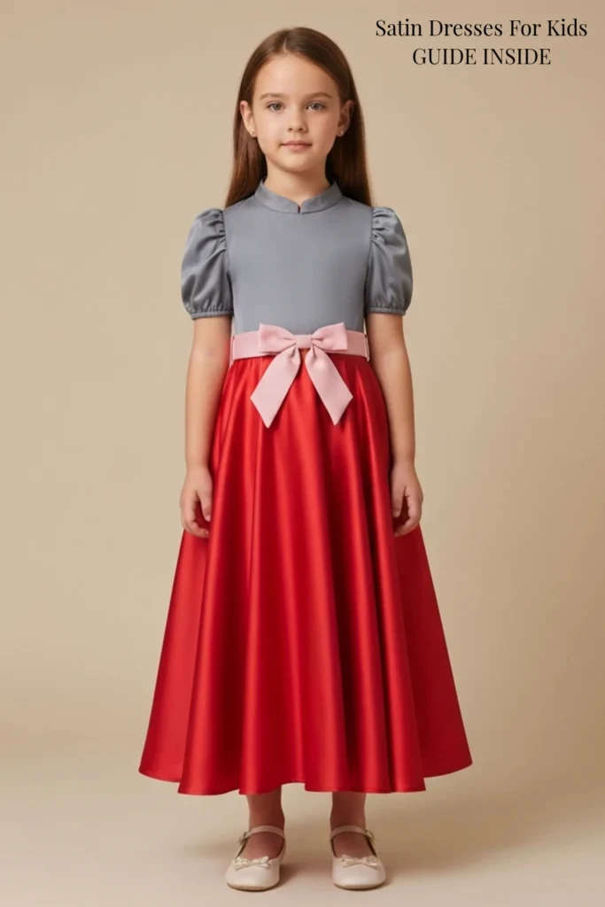 Satin Dresses For Kids