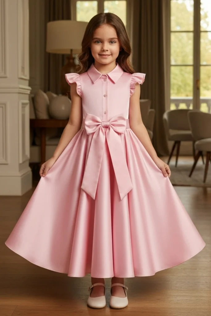 Satin Dresses For Kids