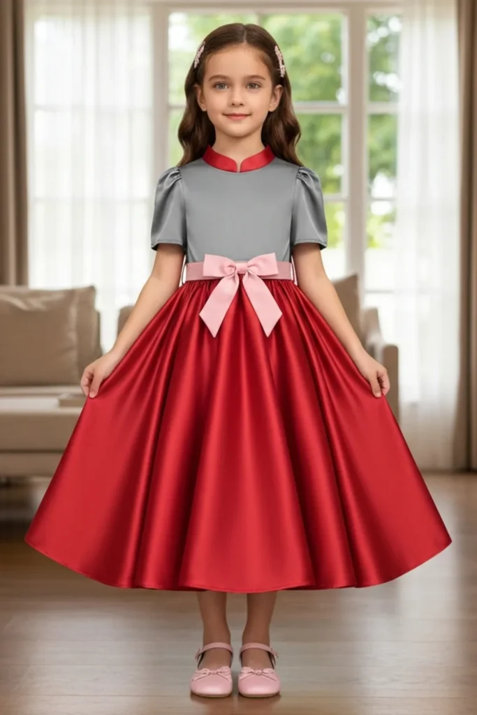 Satin Dresses For Kids