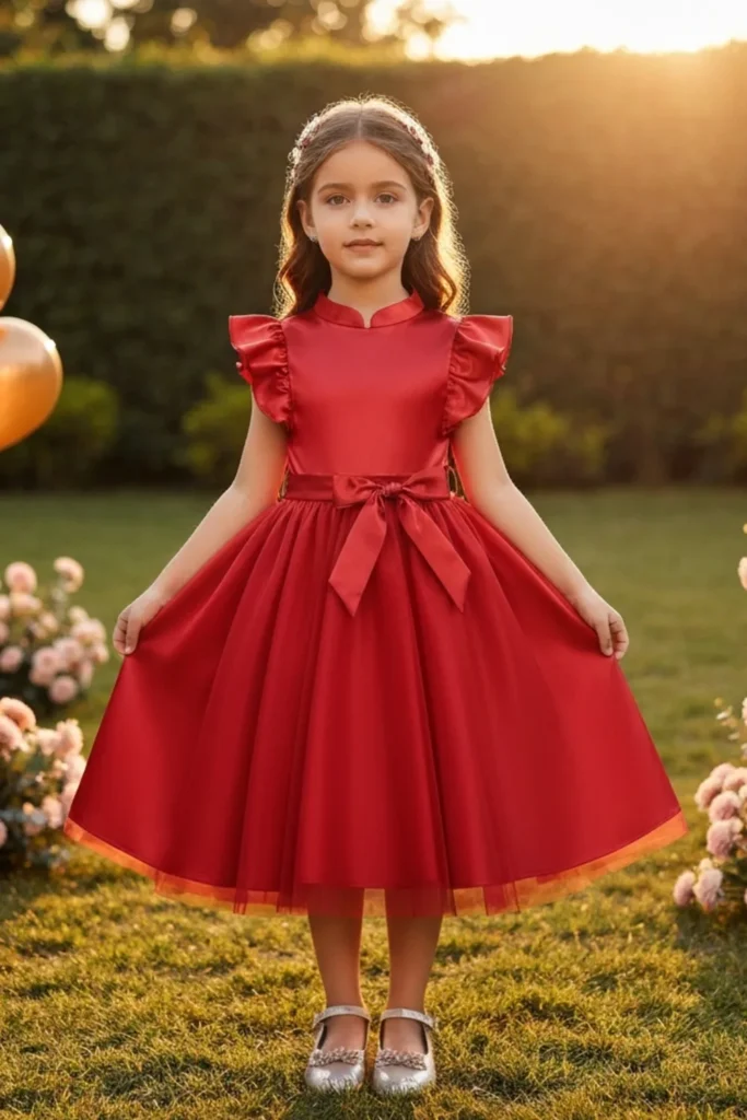 Satin Dresses For Kids