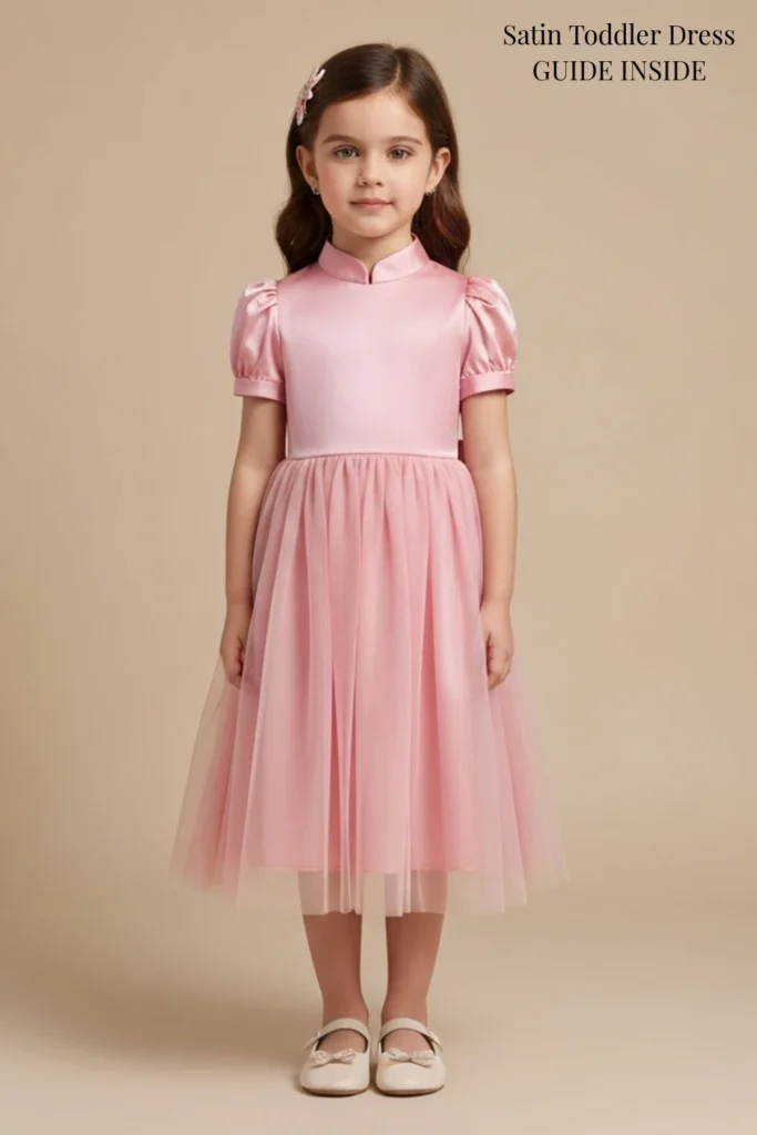 Satin Toddler Dress
