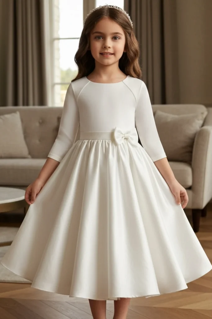 Satin Toddler Dress