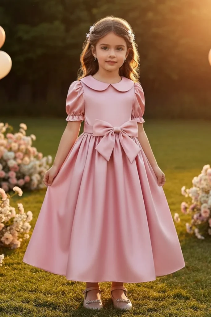 Satin Toddler Dress