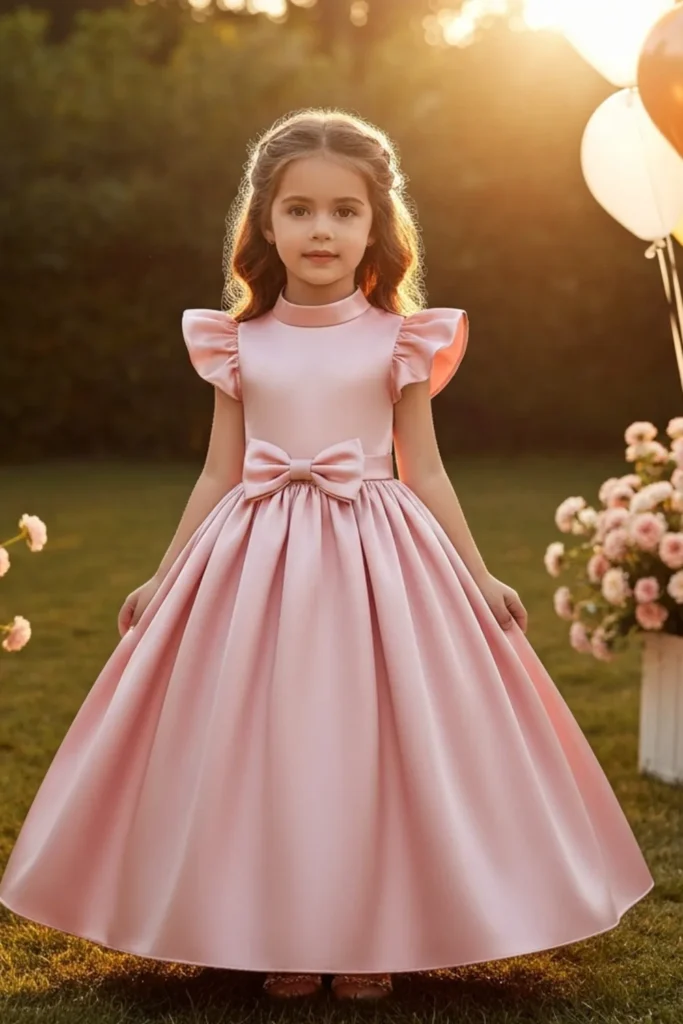 Satin Toddler Dress