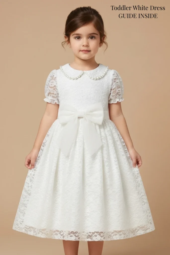 Toddler White Dress