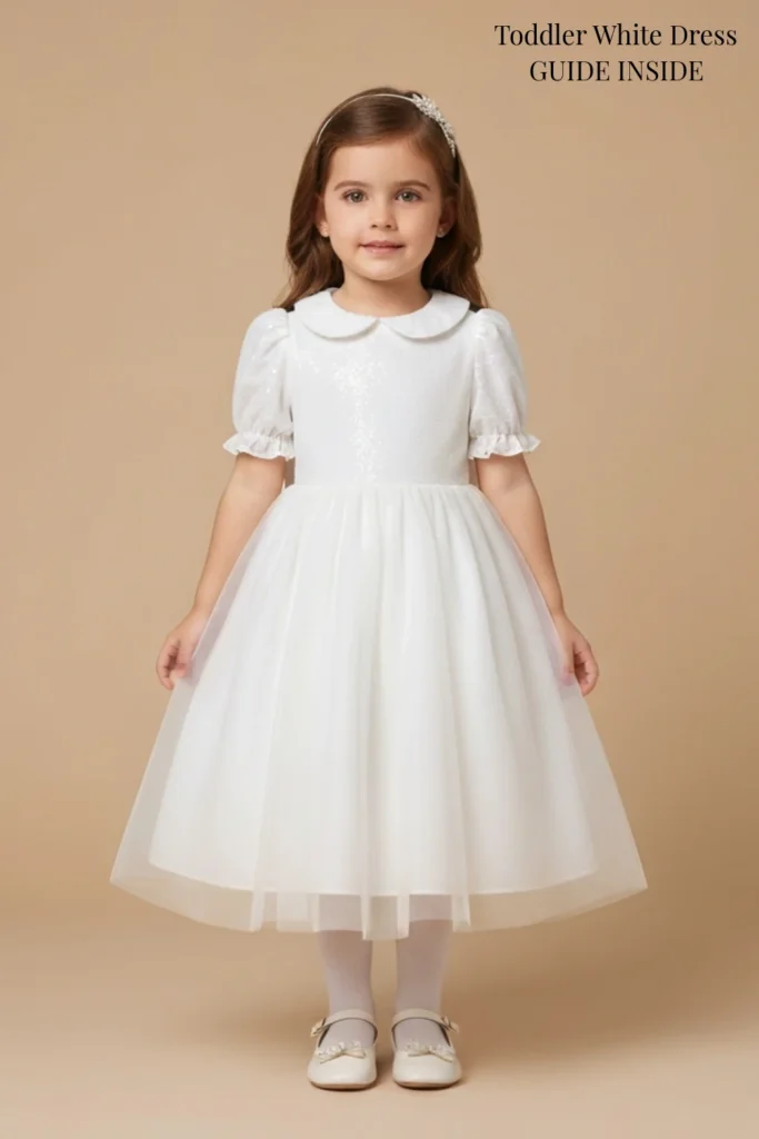 Toddler White Dress