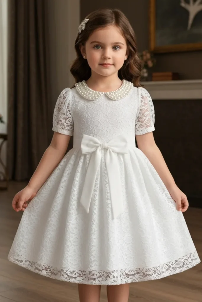 Toddler White Dress